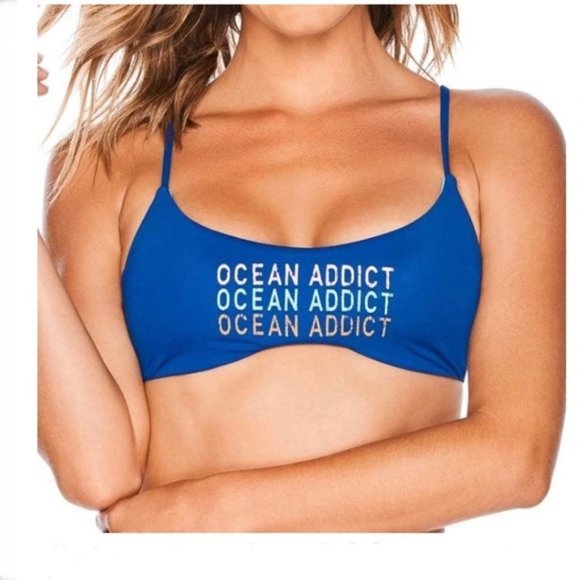 NEW Salt Life Ocean Addict Bralette Bikini Top - Picture 1 of 6